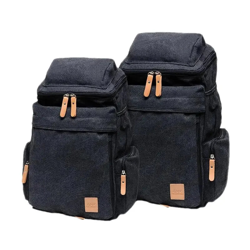 Korean style Canvas Men Women Backpack Casual Students School For Boys Large Capacity Male Laptop Travel Shoulder Bag