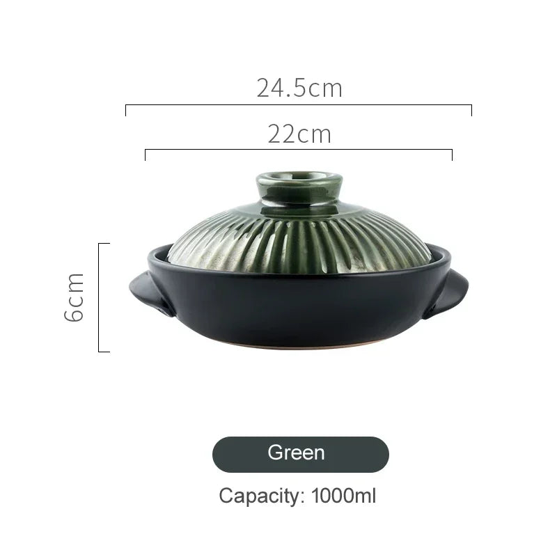 Korean style casserole pottery pot soup pot steamed rice braised chicken rice and heat resistant pot Claypot rice Gas Claypot