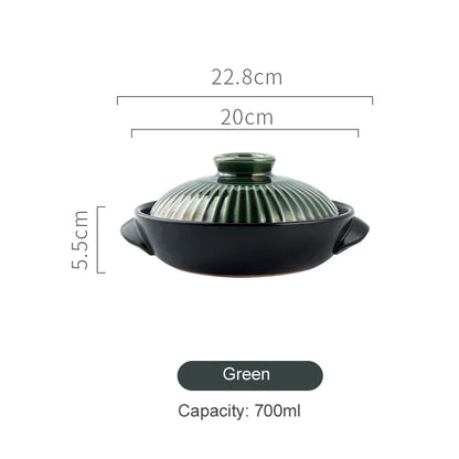 Korean style casserole pottery pot soup pot steamed rice braised chicken rice and heat resistant pot Claypot rice Gas Claypot