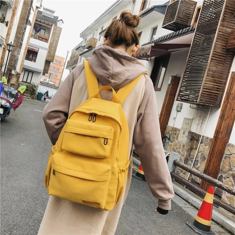 Korean style fashion women's casual college students bag for girls trendy outdoor travel backpack