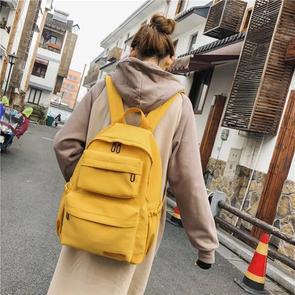 Korean style fashion women's casual college students bag for girls trendy outdoor travel backpack