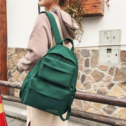 Korean style fashion women's casual college students bag for girls trendy outdoor travel backpack