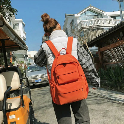 Korean style fashion women's casual college students bag for girls trendy outdoor travel backpack