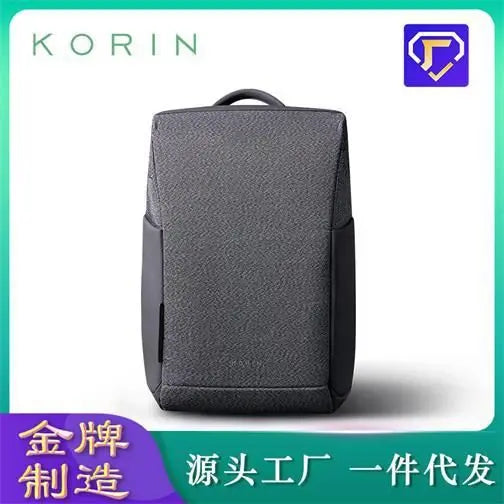 Korin SnapPack Anti-theft Anti-Cut Backpack for Men Women 16 inch Laptop Waterproof 180 Degree Shell Opening w/ USB Charging