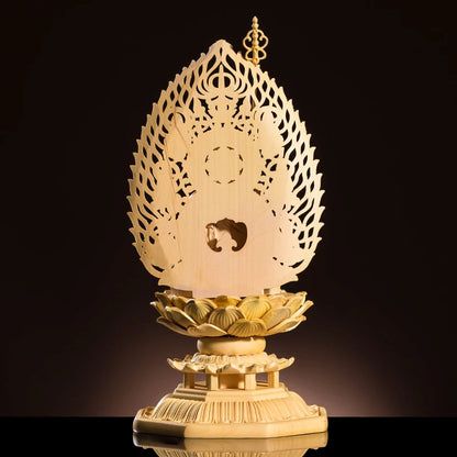 Ksitigarbha King Of The Inferno 17cm Chinese Boxwood Buddha Statue Goddess Wood Boudha Craft Feng Shui For Home Decor