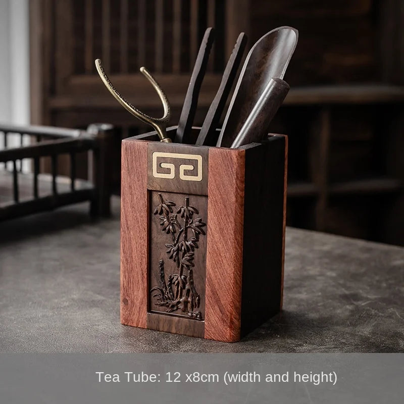 Kung Fu Tea Utensils Collection Tea Ceremony Six Items Suit 6 Gentlemen Copper Tea Clip Brick Tea Pry Tea Knife Tea Making Tools