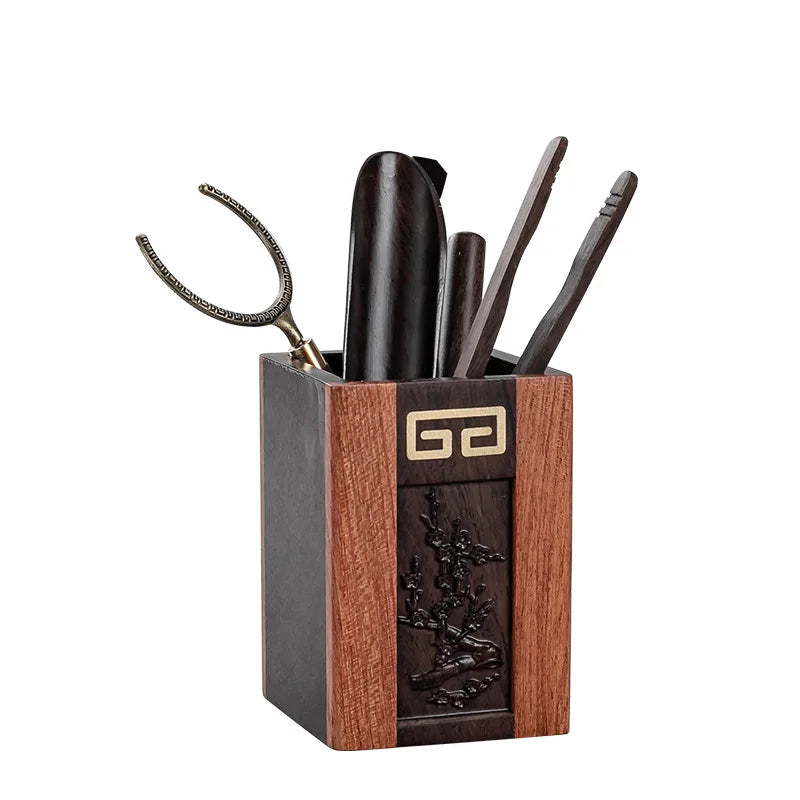 Kung Fu Tea Utensils Collection Tea Ceremony Six Items Suit 6 Gentlemen Copper Tea Clip Brick Tea Pry Tea Knife Tea Making Tools