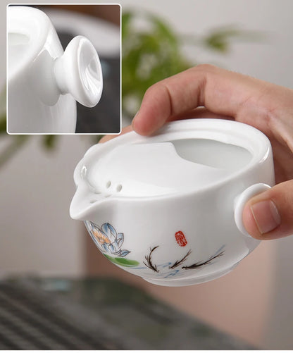 Kung fu gaiwan teapot teacup Travel tea set Include 1 Pot 2 Cup personal office travel portable Teaware bag Free shipping
