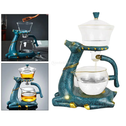 Kungfu Glass Tea Set Magnetic Water Diversion for Kitchen Loose Infusers Kettles Cooking Tea Maker Glasses Magnetic Teapot Set