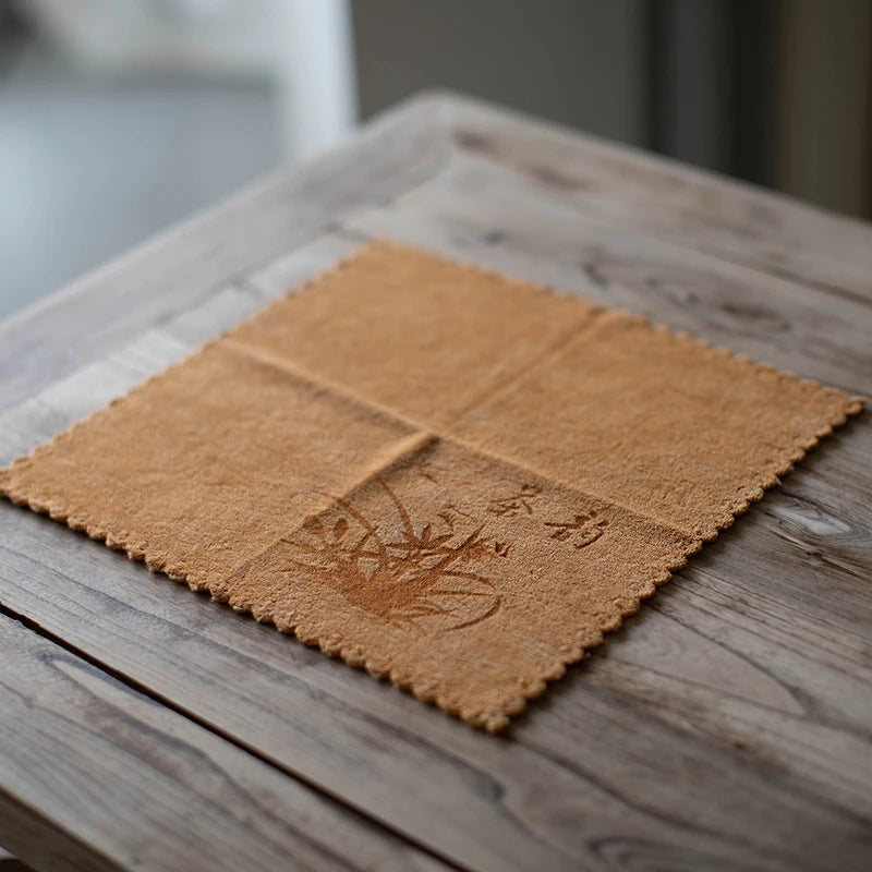 Kungfu Tea Towel, High-end Tea Napkins, Water Absorption, Thick Tea Table Cloth, Zen Intention Cloth, Chinese Tea Accessories