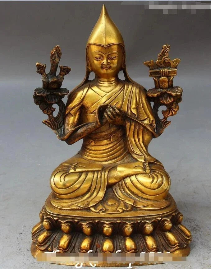 Kursi Buddha Tibet Je Tsongkhapa Tsongkhapa Patung Buddha