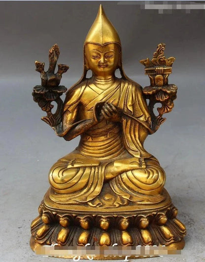 Kursi Buddha Tibet Je Tsongkhapa Tsongkhapa Patung Buddha