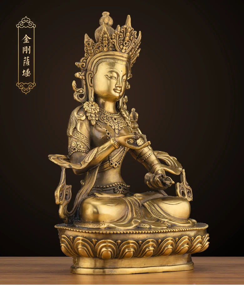 LARGE GOOD Wholesale buddha statue Asia Buddhism Buddha brass statue Tantra Vajrasattva Vajra Sakyamuni Buddha talisman