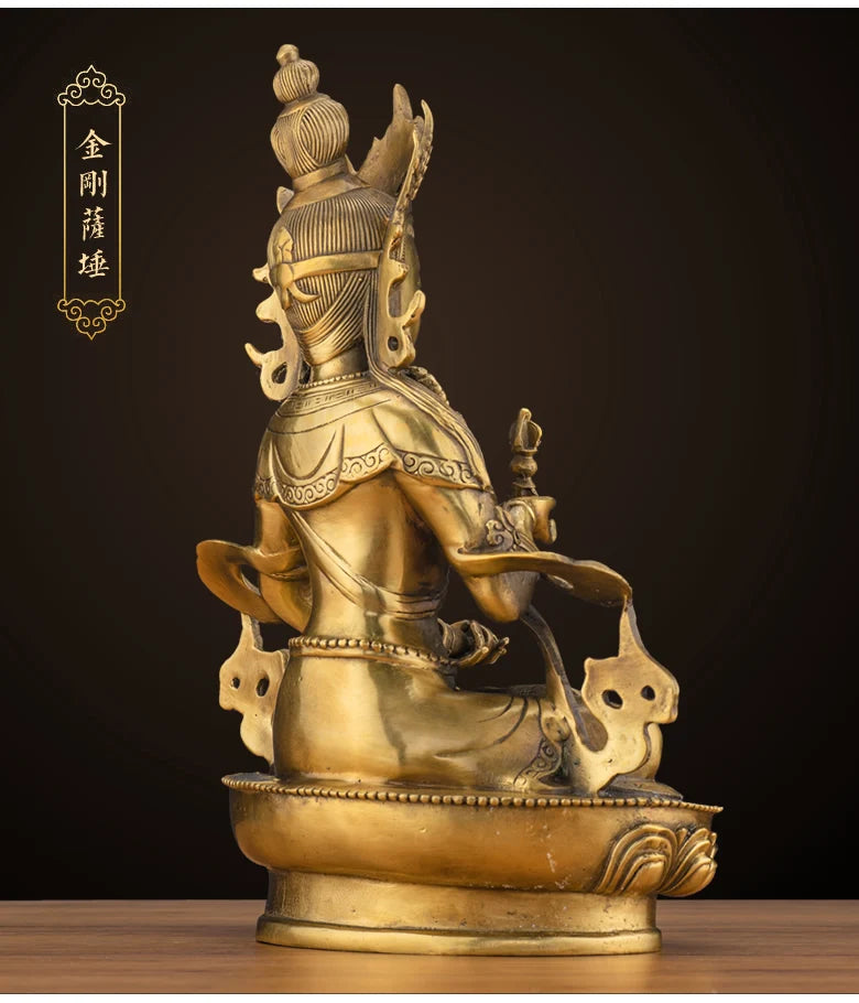 LARGE GOOD Wholesale buddha statue Asia Buddhism Buddha brass statue Tantra Vajrasattva Vajra Sakyamuni Buddha talisman