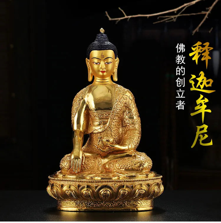 LARGE Wholesale Buddhist supplie Buddhism Thailand India family protection holy Sakyamuni Gilded Buddha  Copper GOOD statue