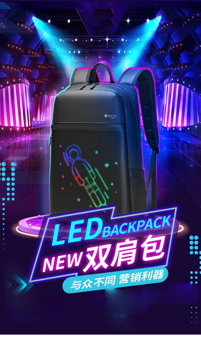 LED Display backpack Business travel Laptop Backpack Men DIY Smart backpack school Backpack woman WIFI multimedia backpack