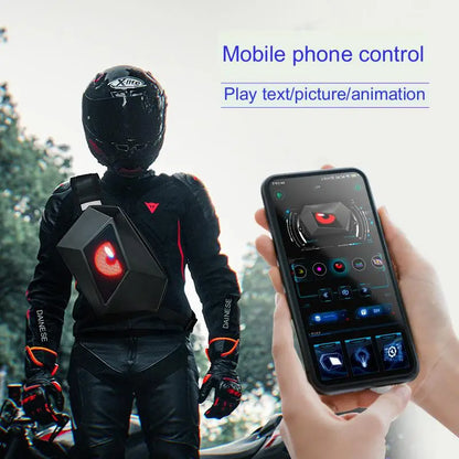 LED Smart Display Men Chest Bag Motorcycle Cycling Bag Travel Shoulder Bag Custom DIY Sport Waterproof Crossbody Bag For Woman