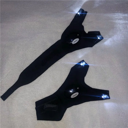 LED half Finger Light Gloves Cool Gothic Punk Men Women Breathable Cotton Gloves