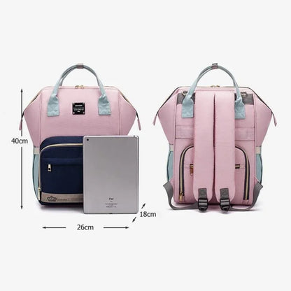 LEQUEEN Colorful Mummy Diaper Baby Feeder Bag Mother Fruit Waterproof Nursing Storage Organizer Women Travel Backpack Female
