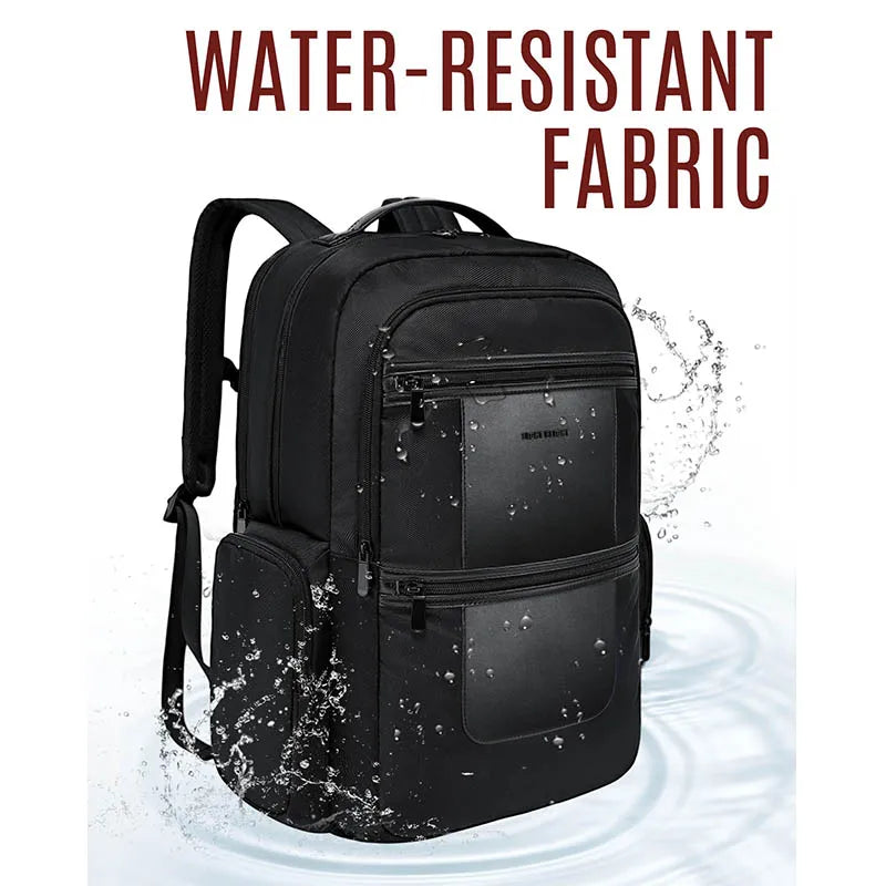 LIGHT FLIGHT 17.3 inches Business Work Backpacks for Men Water Resistant Notebook Bags Laptop Backpack with USB Charging hole