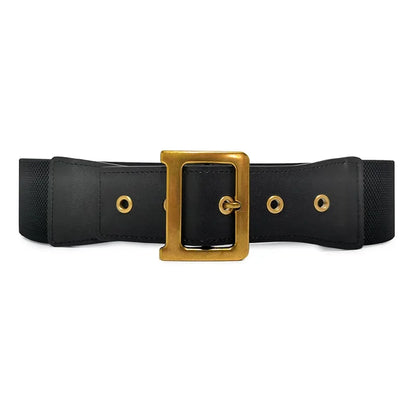Ladies 6cm Wide Female Leather Decoration D Buckle All-match Skirt Elastic Waist High Quality Women Fashion Belts