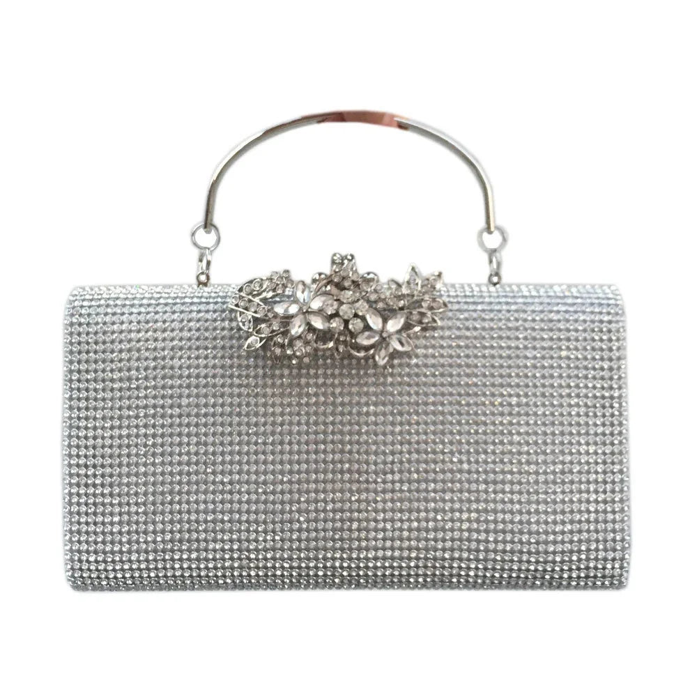 Ladies Banquet Diamond Inlaid Square Hard Box Bag Women's Handbag