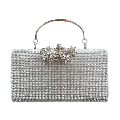 Ladies Banquet Diamond Inlaid Square Hard Box Bag Women's Handbag