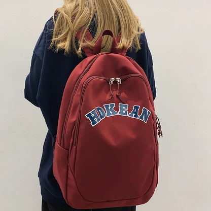 Ladies Cool Nylon College Backpack Nylon Trendy Women School Bag Girl Cute Travel Backpack Fashion Female Laptop New Student Bag