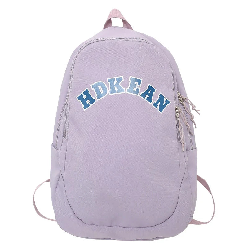 Ladies Cool Nylon College Backpack Nylon Trendy Women School Bag Girl Cute Travel Backpack Fashion Female Laptop New Student Bag