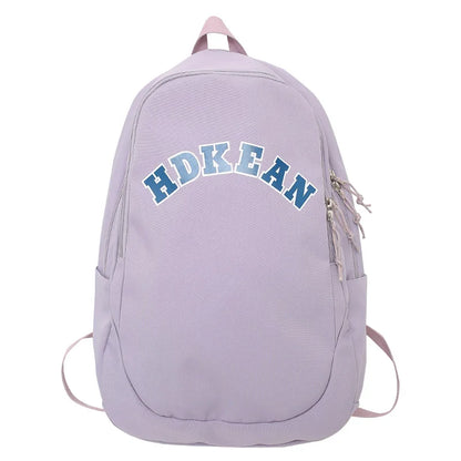 Ladies Cool Nylon College Backpack Nylon Trendy Women School Bag Girl Cute Travel Backpack Fashion Female Laptop New Student Bag