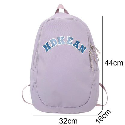 Ladies Cool Nylon College Backpack Nylon Trendy Women School Bag Girl Cute Travel Backpack Fashion Female Laptop New Student Bag
