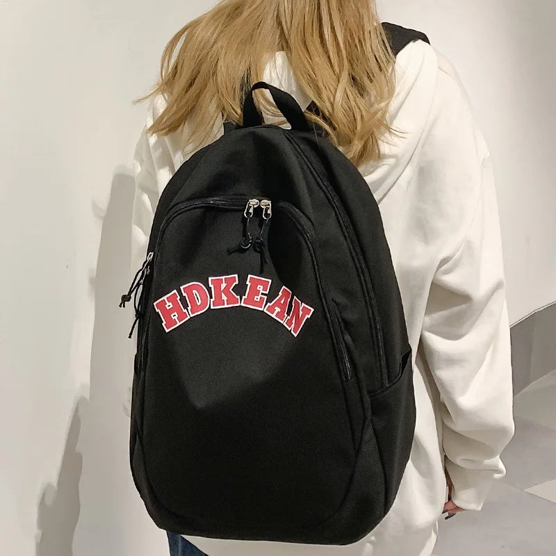 Ladies Cool Nylon College Backpack Nylon Trendy Women School Bag Girl Cute Travel Backpack Fashion Female Laptop New Student Bag