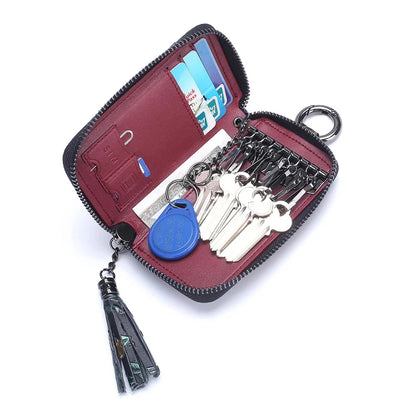 Ladies Exquisite Multifunctional Compact Fashion Hand-painted Car Key Card Bag
