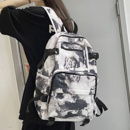 Ladies Fashion Laptop Nylon Backpacks Print Women Book Boy Bag Female Harajuku Men Backpack Girl Student Male School Bags Travel