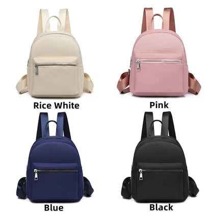 Ladies Fashion Oxford Backpack Women Simplicity Solid Color Shoulder Bags Female Exquisite Casual Handbag Shopping Travel Bags
