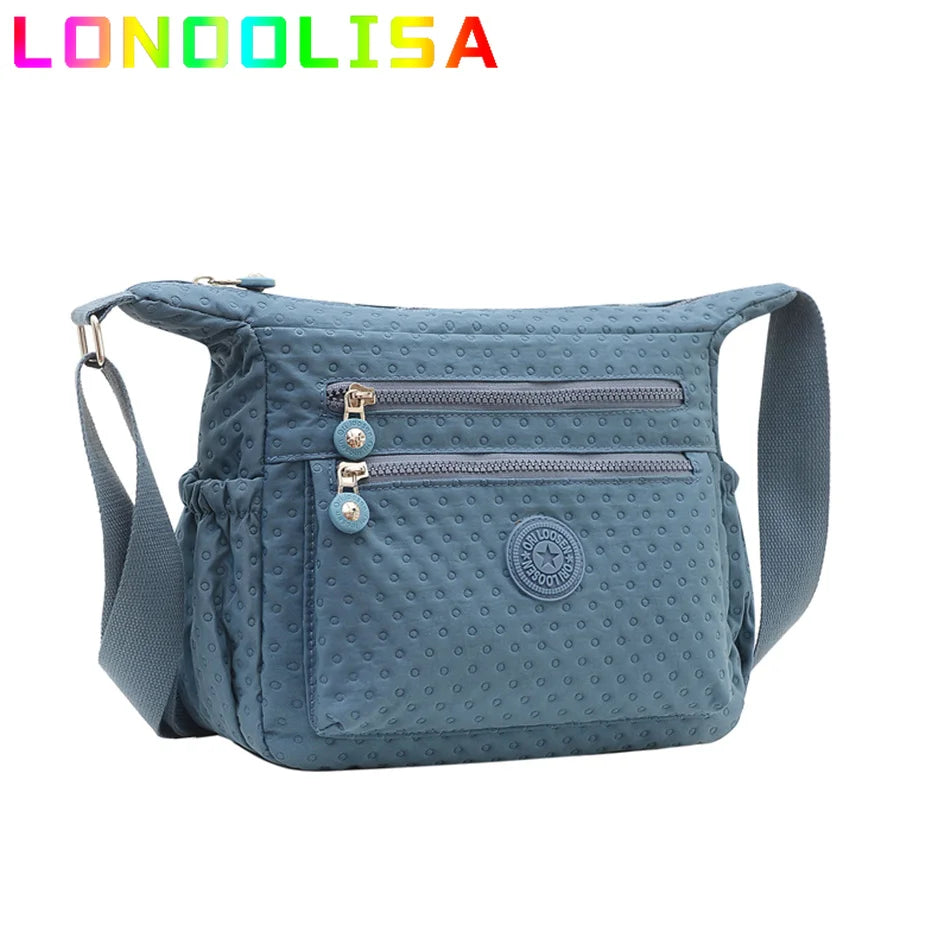 Ladies Fashion Shoulder Bags for Women Designer Waterproof Nylon Handbag Zipper Purses Messenger Crossbody Bag Sac A Main