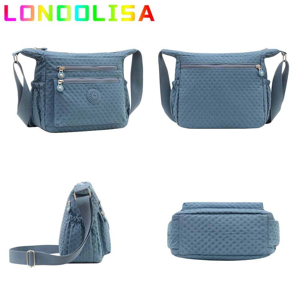 Ladies Fashion Shoulder Bags for Women Designer Waterproof Nylon Handbag Zipper Purses Messenger Crossbody Bag Sac A Main