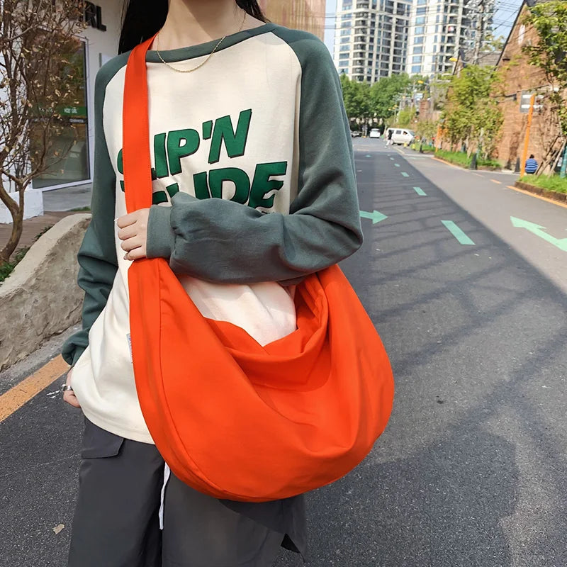 Ladies Handbag 2023 Trend Simple New Style Fashion And Casual Large-Capacity Dumpling-Shaped Crossbody Shoulder Bag