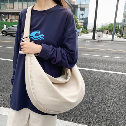 Ladies Handbag 2023 Trend Simple New Style Fashion And Casual Large-Capacity Dumpling-Shaped Crossbody Shoulder Bag