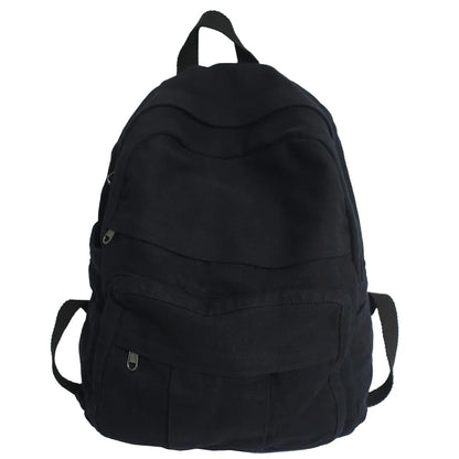 Ladies Harajuku Cute Retro Canvas Bag Female Laptop Student Backpack Fashion Girl Fabric College Backpack Women Travel Teen Bags