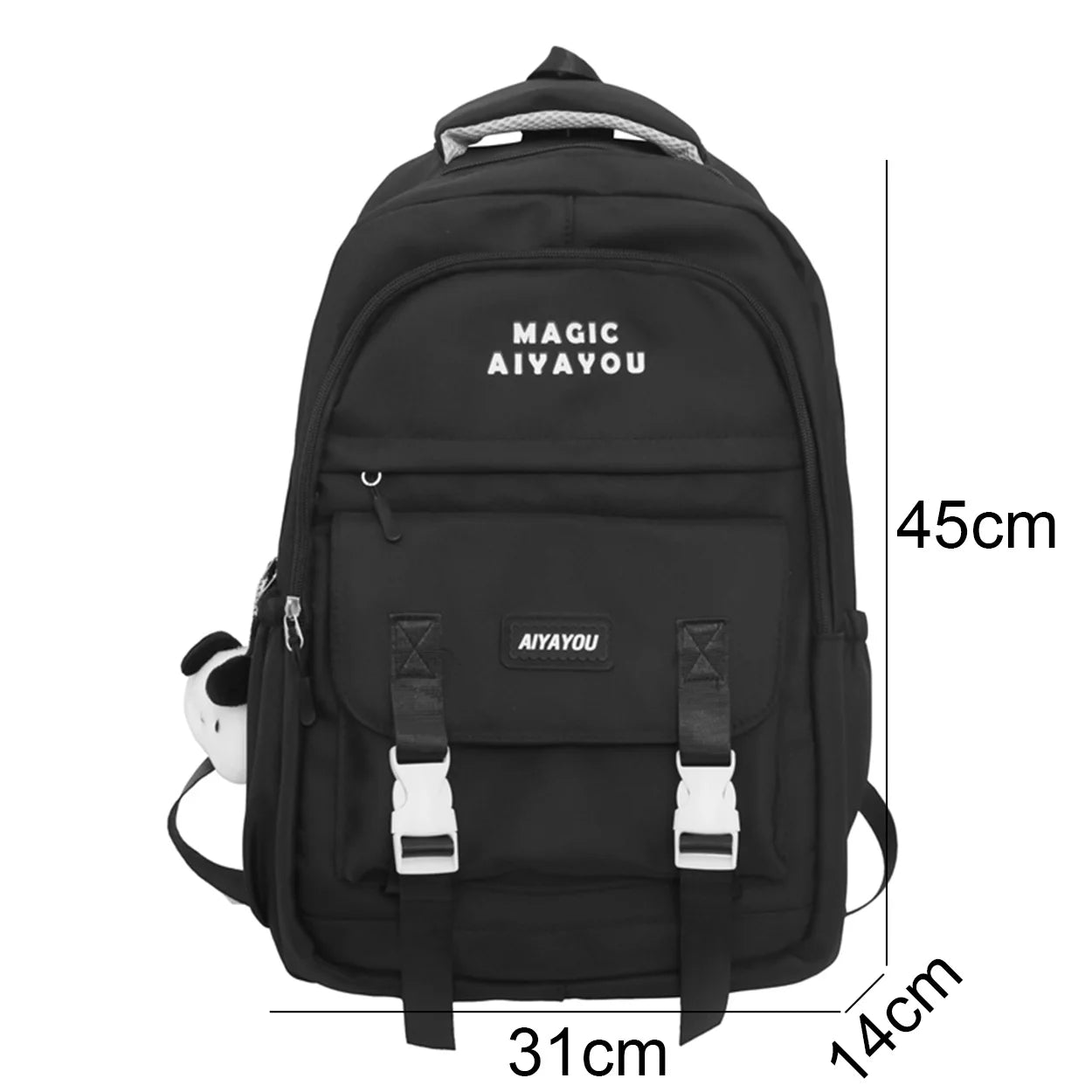 Ladies Kawaii Fashion Nylon Waterproof Laptop Student Book Bag Women College Backpack Girl School Bags Female Travel Cute Trendy