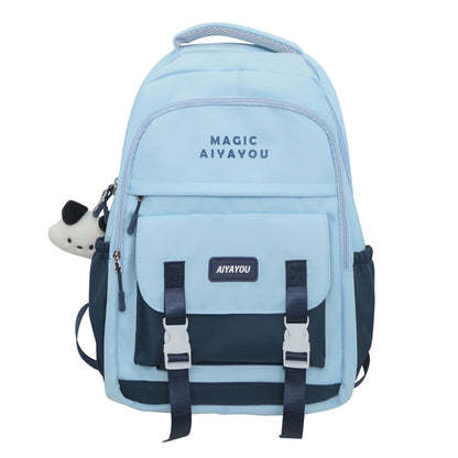 Ladies Kawaii Fashion Nylon Waterproof Laptop Student Book Bag Women College Backpack Girl School Bags Female Travel Cute Trendy