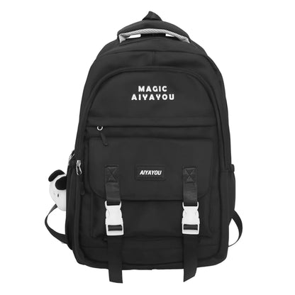 Ladies Kawaii Fashion Nylon Waterproof Laptop Student Book Bag Women College Backpack Girl School Bags Female Travel Cute Trendy
