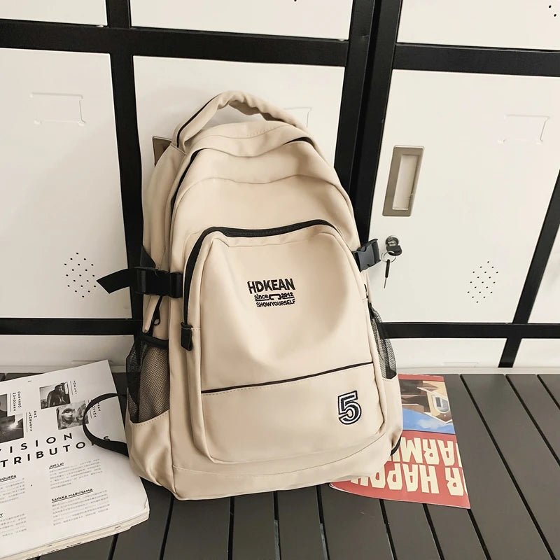 Ladies Leisure College Backpack Trendy Women Nylon Laptop Book Bag Girl Cute Travel School Bag Fashion Female Cool Student