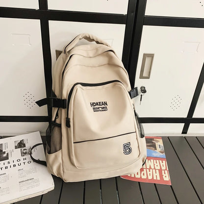 Ladies Leisure College Backpack Trendy Women Nylon Laptop Book Bag Girl Cute Travel School Bag Fashion Female Cool Student