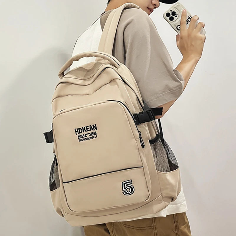 Ladies Leisure College Backpack Trendy Women Nylon Laptop Book Bag Girl Cute Travel School Bag Fashion Female Cool Student