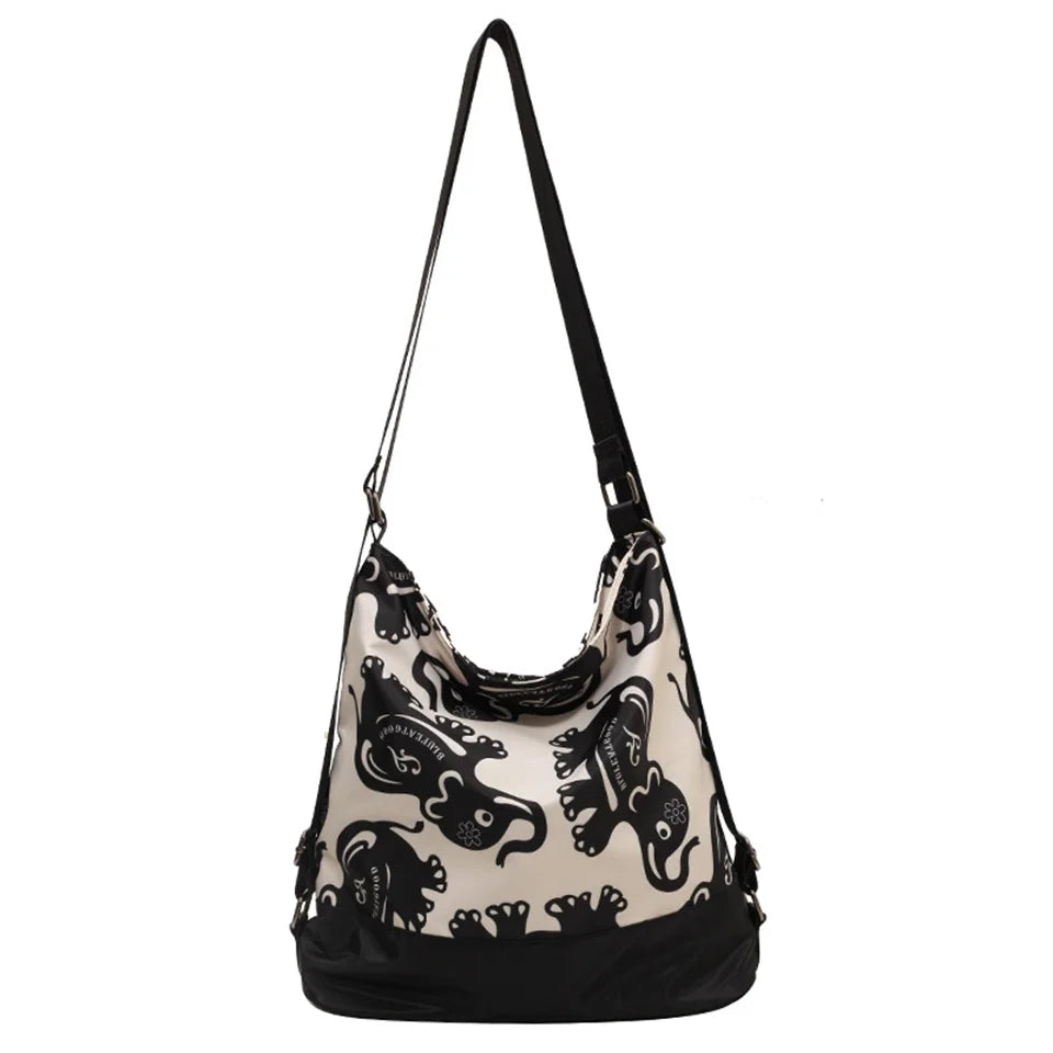 Ladies Leisure Crossbody Bags Women's Fashion Versatile Canvas Shoulder Bags Female Simplicity Large-capacity Commute Handbags
