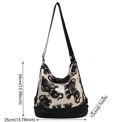 Ladies Leisure Crossbody Bags Women's Fashion Versatile Canvas Shoulder Bags Female Simplicity Large-capacity Commute Handbags