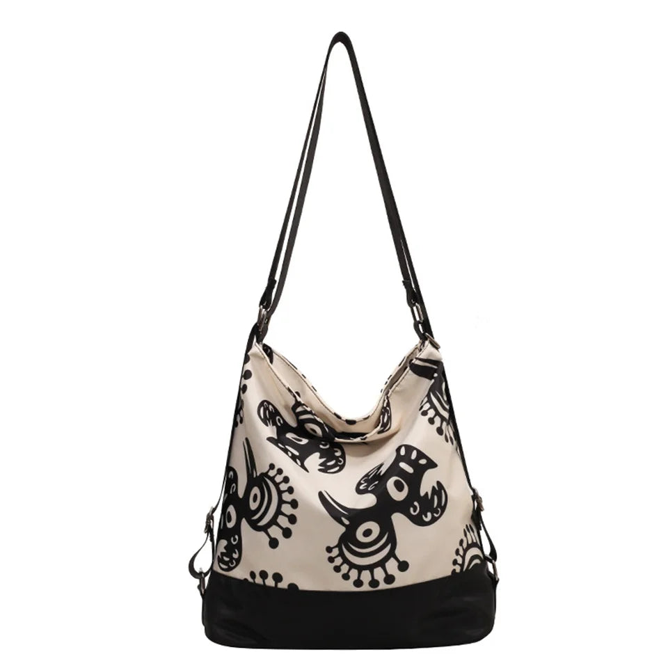 Ladies Leisure Crossbody Bags Women's Fashion Versatile Canvas Shoulder Bags Female Simplicity Large-capacity Commute Handbags