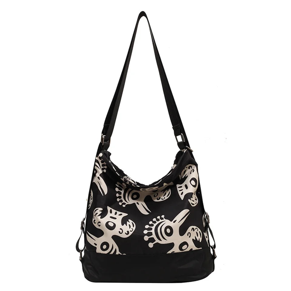 Ladies Leisure Crossbody Bags Women's Fashion Versatile Canvas Shoulder Bags Female Simplicity Large-capacity Commute Handbags